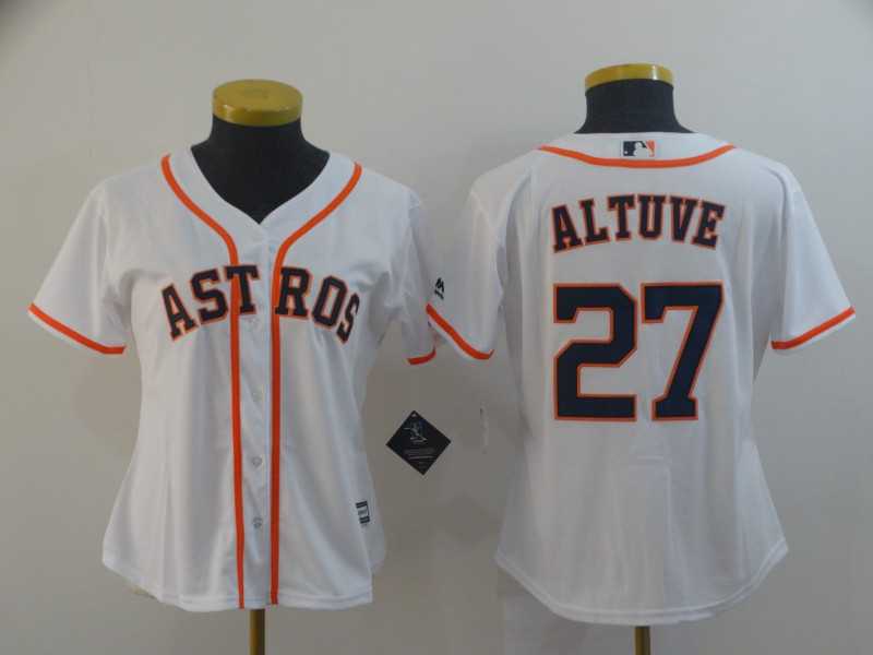 Women Astros 27 Jose Altuve White Cool Base Jersey,We sell and wholesale Women Astros 27 Jose Altuve White Cool Base Jersey on line form chian!